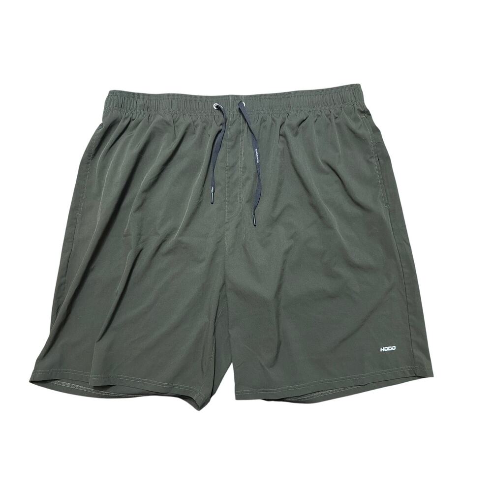 HODO Big Men's Army Green Active Shorts Drawstring Activewear Size 4XL